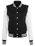 Ladies´ Sweat College Jacket - Black