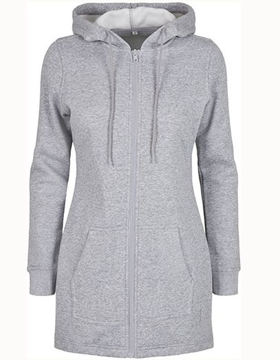 Ladies´ Sweat Parka - Heather Grey