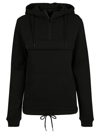 Ladies´ Sweat Pull Over Hoody - Black