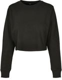 Ladies´ Terry Cropped Crew - Black