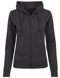 Ladies´ Terry Zip Hoody - Charcoal (Heather)