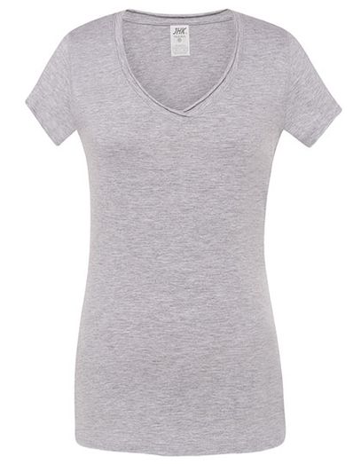 Ladies´ V-Neck Sicilia - Ash Melange