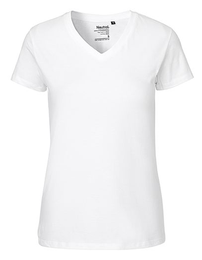 Ladies´ V-Neck T-Shirt - White