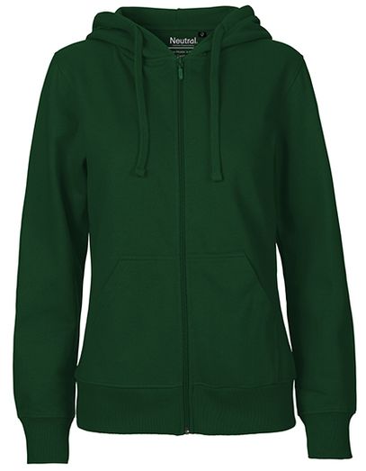 Ladies´ Zip Hoodie - Bottle Green