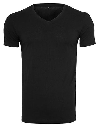 Light T-Shirt V-Neck - Black