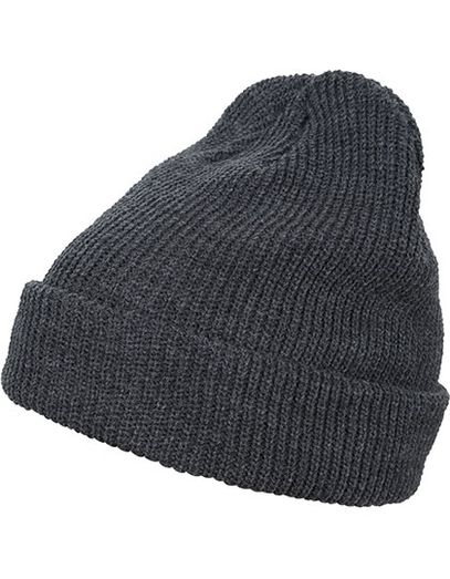 Long Knit Beanie - Dark Grey