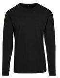 Long Sleeve Tee With Cuffrib - Black