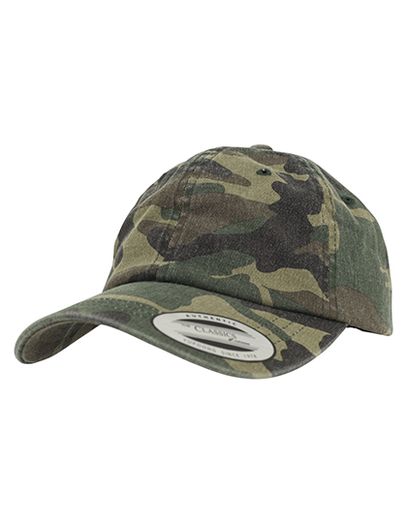 Low Profile Camo Washed Cap - Wood Camo