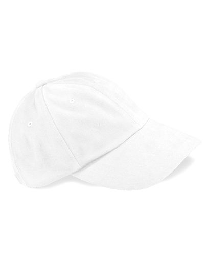 Low Profile Heavy Brushed Cotton Cap - White