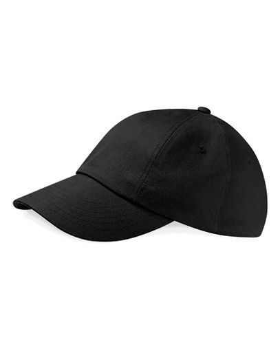 Low Profile Heavy Cotton Drill Cap - Black