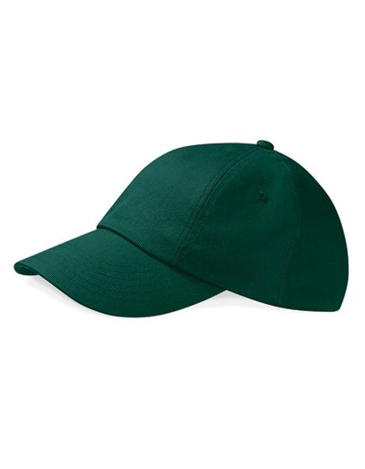 Low Profile Heavy Cotton Drill Cap - Bottle Green