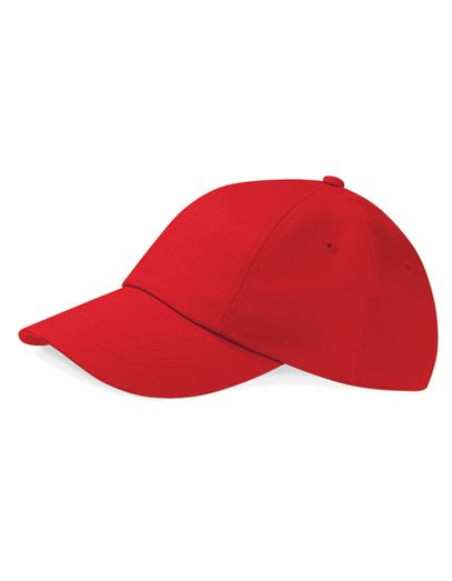 Low Profile Heavy Cotton Drill Cap - Classic Red