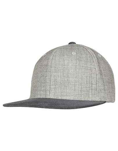 Melange Velour Snapback - Grey