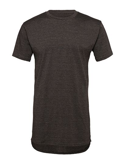 Men´s Long Body Urban Tee - Dark Grey Heather