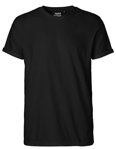 Men´s Roll Up Sleeve T-Shirt - Black