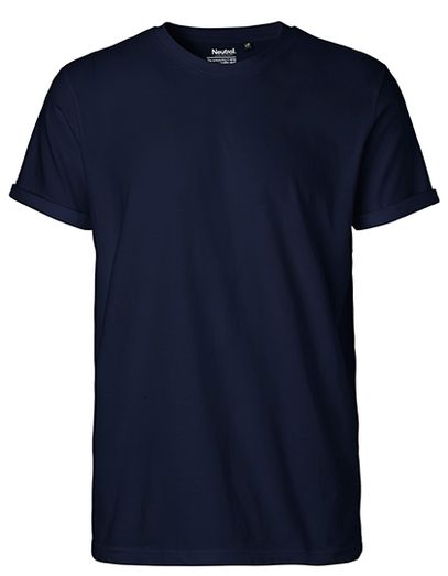 Men´s Roll Up Sleeve T-Shirt - Navy