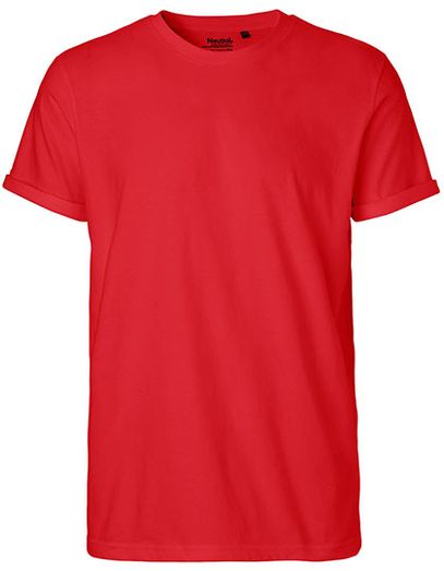 Men´s Roll Up Sleeve T-Shirt - Red