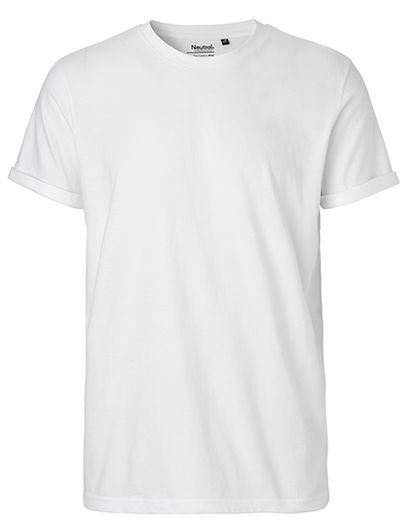 Men´s Roll Up Sleeve T-Shirt - White