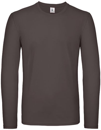 Men´s T-Shirt #E150 Long Sleeve - Bear Brown