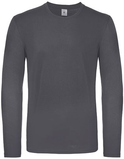 Men´s T-Shirt #E150 Long Sleeve - Dark Grey (Solid)