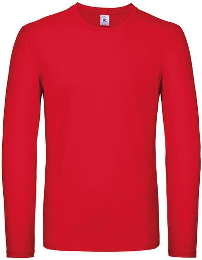 Men´s T-Shirt #E150 Long Sleeve - Red