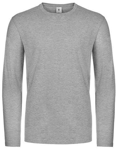 Men´s T-Shirt #E190 Long Sleeve - Sport Grey (Heather)