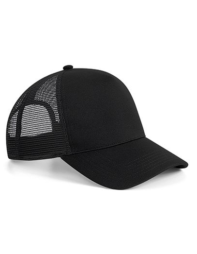 Microknit Snapback Trucker - Black