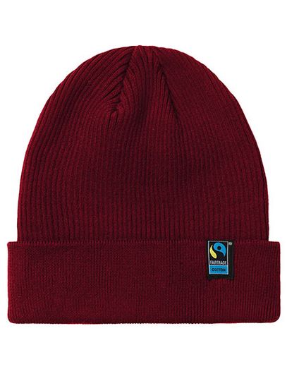 Mixed Knit Beanie - Bordeaux