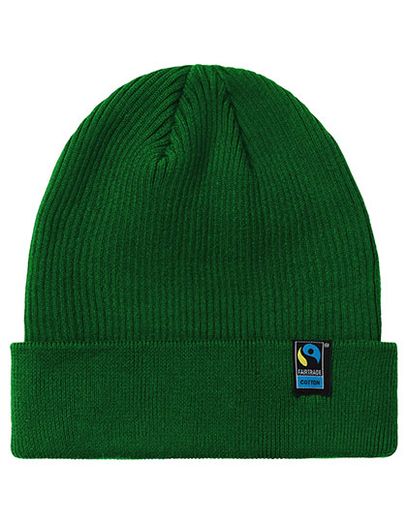 Mixed Knit Beanie - Bottle Green