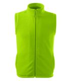 Next - Fleece vesta unisex - limetková