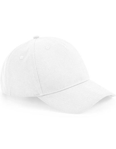 Organic Cotton 5 Panel Cap - White