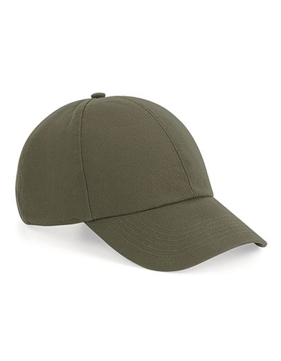 Organic Cotton 6 Panel Cap - Olive Green