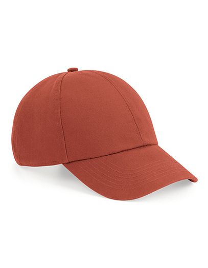 Organic Cotton 6 Panel Cap - Terracotta