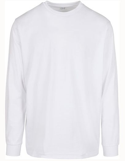 Organic Long Sleeve With Cuffrib - White