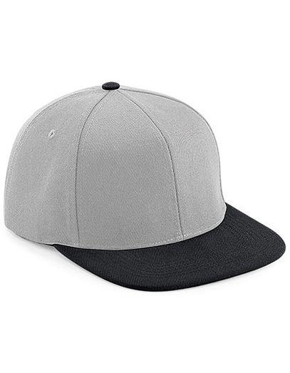 Original Flat Peak 6 Panel Snapback Cap - Grey