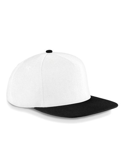 Original Flat Peak Snapback Cap - White