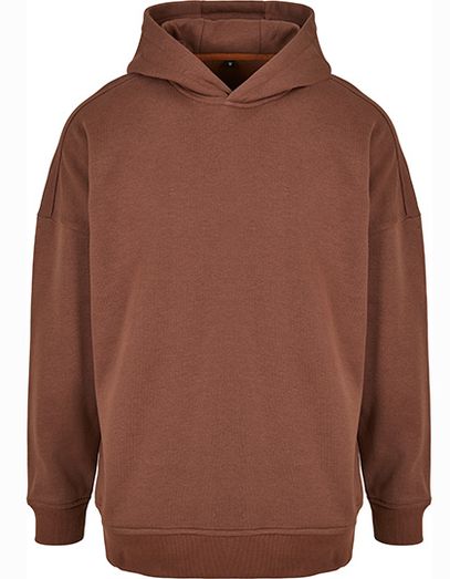 Oversized Cut On Sleeve Hoody - Bark