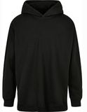 Oversized Cut On Sleeve Hoody - Black