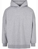 Oversized Cut On Sleeve Hoody - Grey