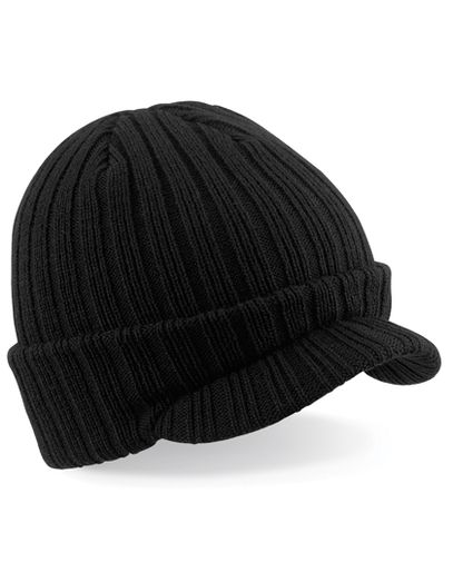 Peaked Beanie - Black