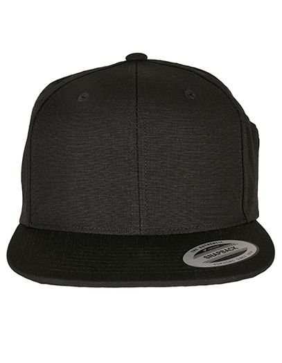 Pencil Holder Snapback Cap - Black