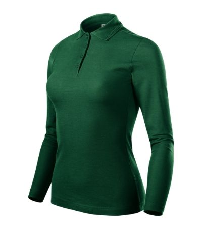 Pique Polo LS - Polokošeľa dámska - dark green