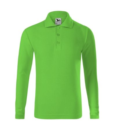 Pique Polo LS - Polokošeľa detská - green apple