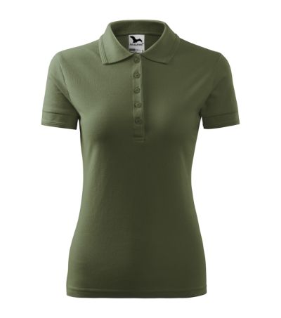 Pique Polo - Polokošeľa dámska - khaki