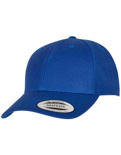 Premium Curved Visor Snapback Cap - Royal