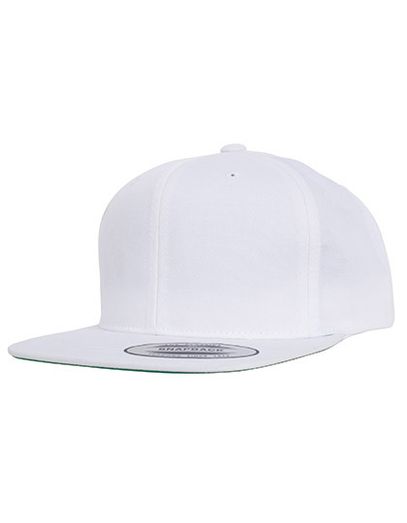 Pro - Style Twill Snapback Youth Cap - White