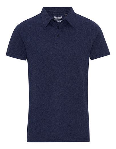 Recycled Cotton Polo - Navy Melange