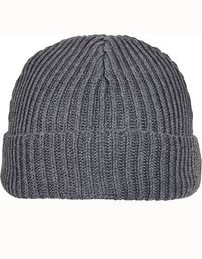 Recycled Yarn Fisherman Beanie - Asphalt