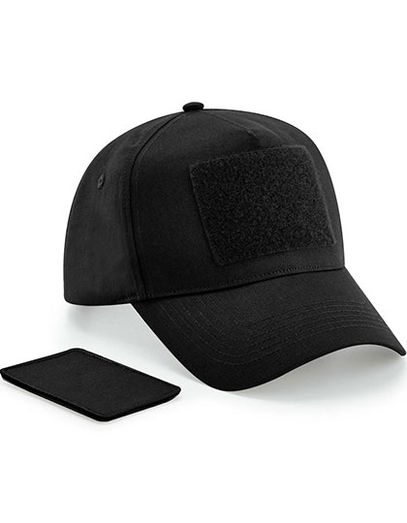 Removable Patch 5 Panel Cap - Black