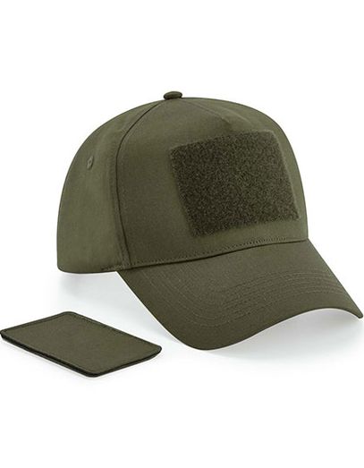 Removable Patch 5 Panel Cap - Military Green